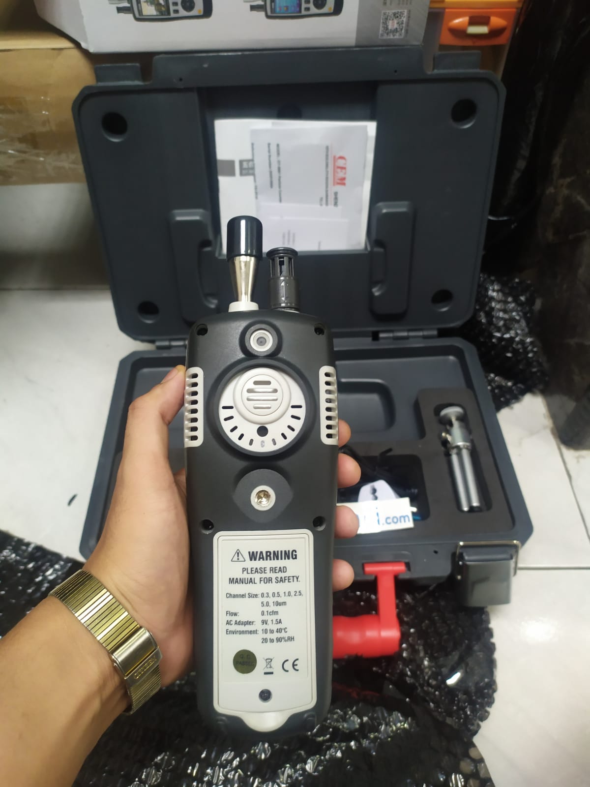 CEM DT-9881 Particle Counter CEM DT-9881 Particle Counter Contoh Gambar(1)