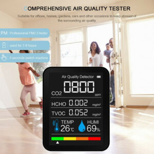 CO2 HCHO TVOC Humidity Temperature Air Quality Monitor