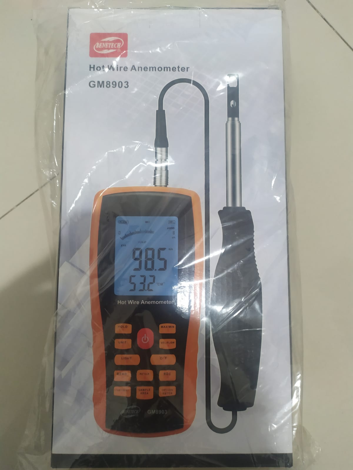 Benetech GM8903 Hot Wire Anemometer Benetech GM8903 Hot Wire Anemometer