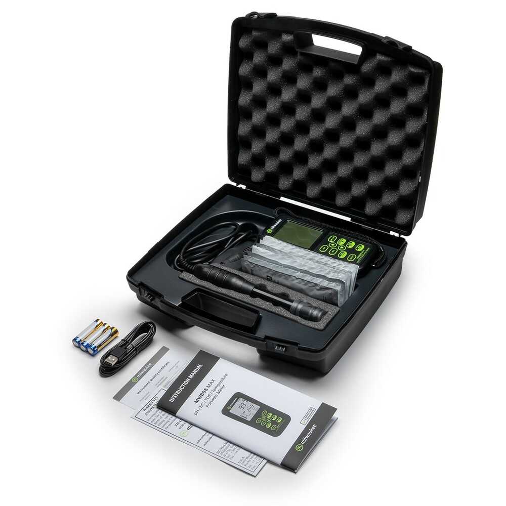 Milwaukee MW806 MAX 4-in-1 pH/EC/TDS/Temp Milwaukee MW806 MAX 4-in-1 pH/EC/TDS/Temp - Gambar 3