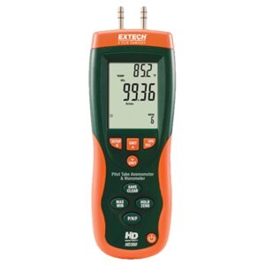 Extech HD350 Anemometer Pitot Tube+Differential Manometer