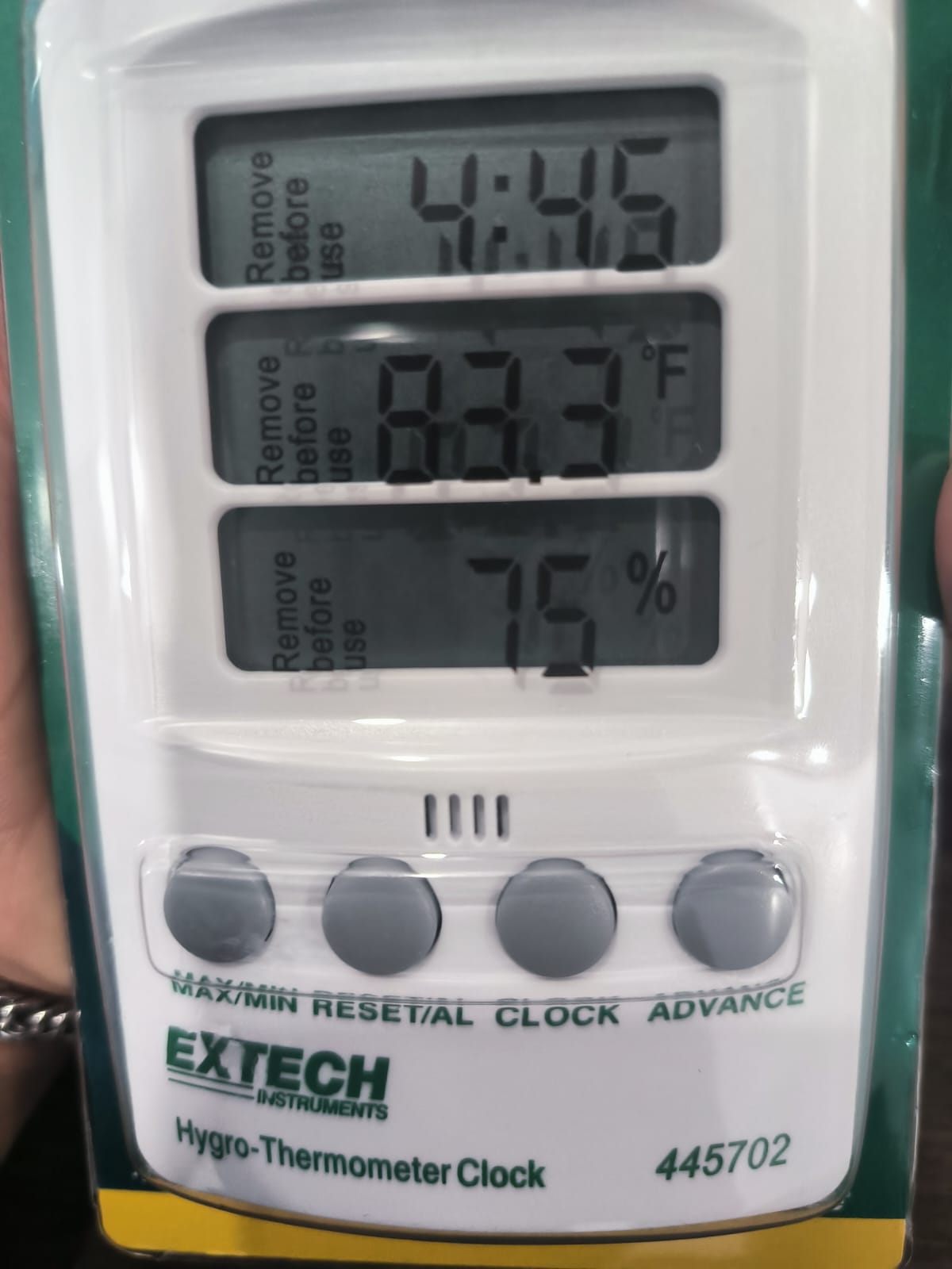 Extech 445702 Hygro-Thermometer Clock Extech 445702 Hygro-Thermometer Clock
