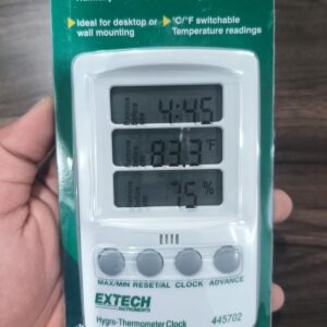 Extech 445702 Hygro-Thermometer Clock