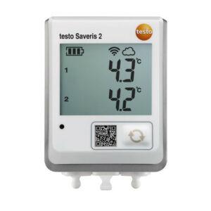 Testo Saveris 2-T2 WiFi data logger with display and 2 connections
