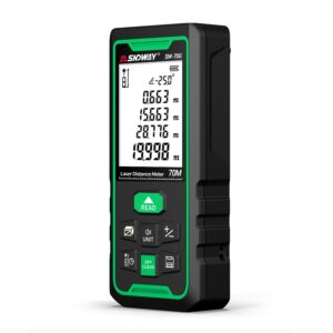 Sndway SW 70G 70m Laser Digital Rangefinder Distance Meter Contoh Gambar