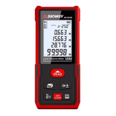 Sndway SW DS100 Laser Digital Rangefinder Distance Meter Sndway SW DS100 Laser Digital Rangefinder Distance Meter