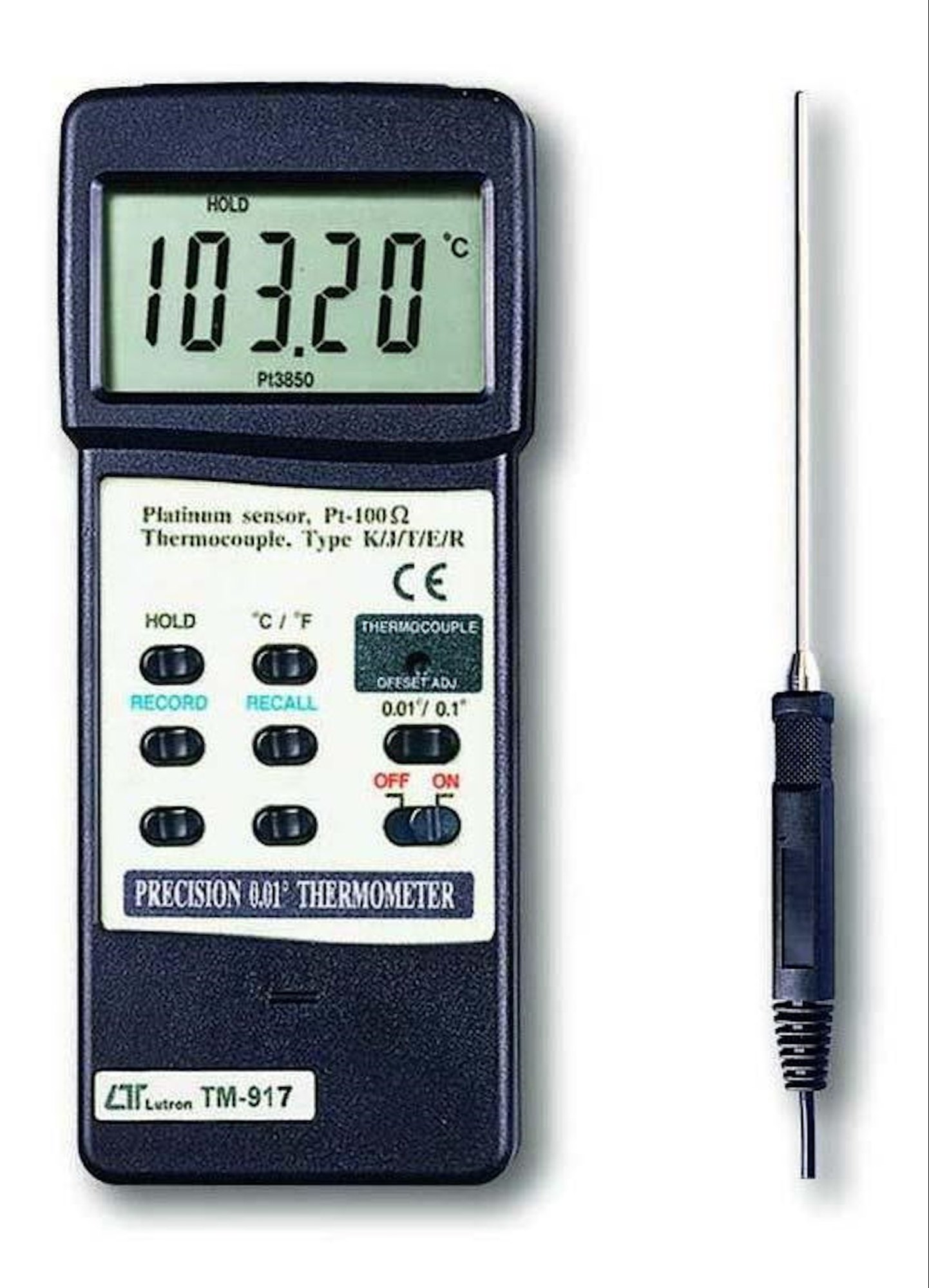 Lutron TM-917 Thermometer With TP-100 Temperature probe Lutron TM-917 Thermometer With TP-100 Temperature probe Contoh Gambar