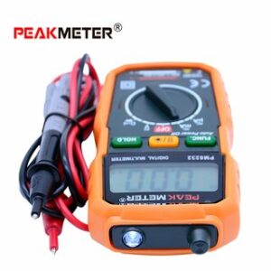 Peakmeter PM8232 Digital Multimeter DC:AC Voltage Current Tester Contoh Gambar