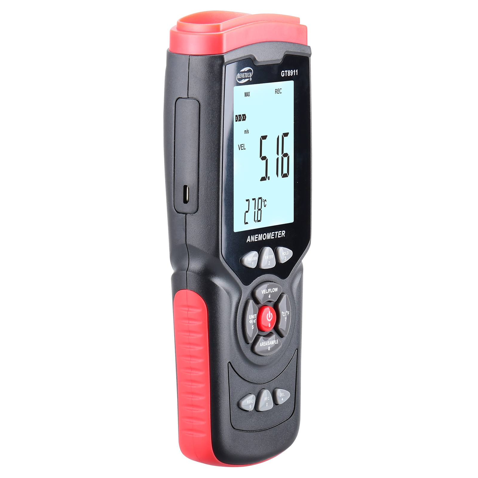 Benetech GT8911 Hot Wire Anemometer Benetech GT8911 Hot Wire Anemometer Contoh Gambar(1)