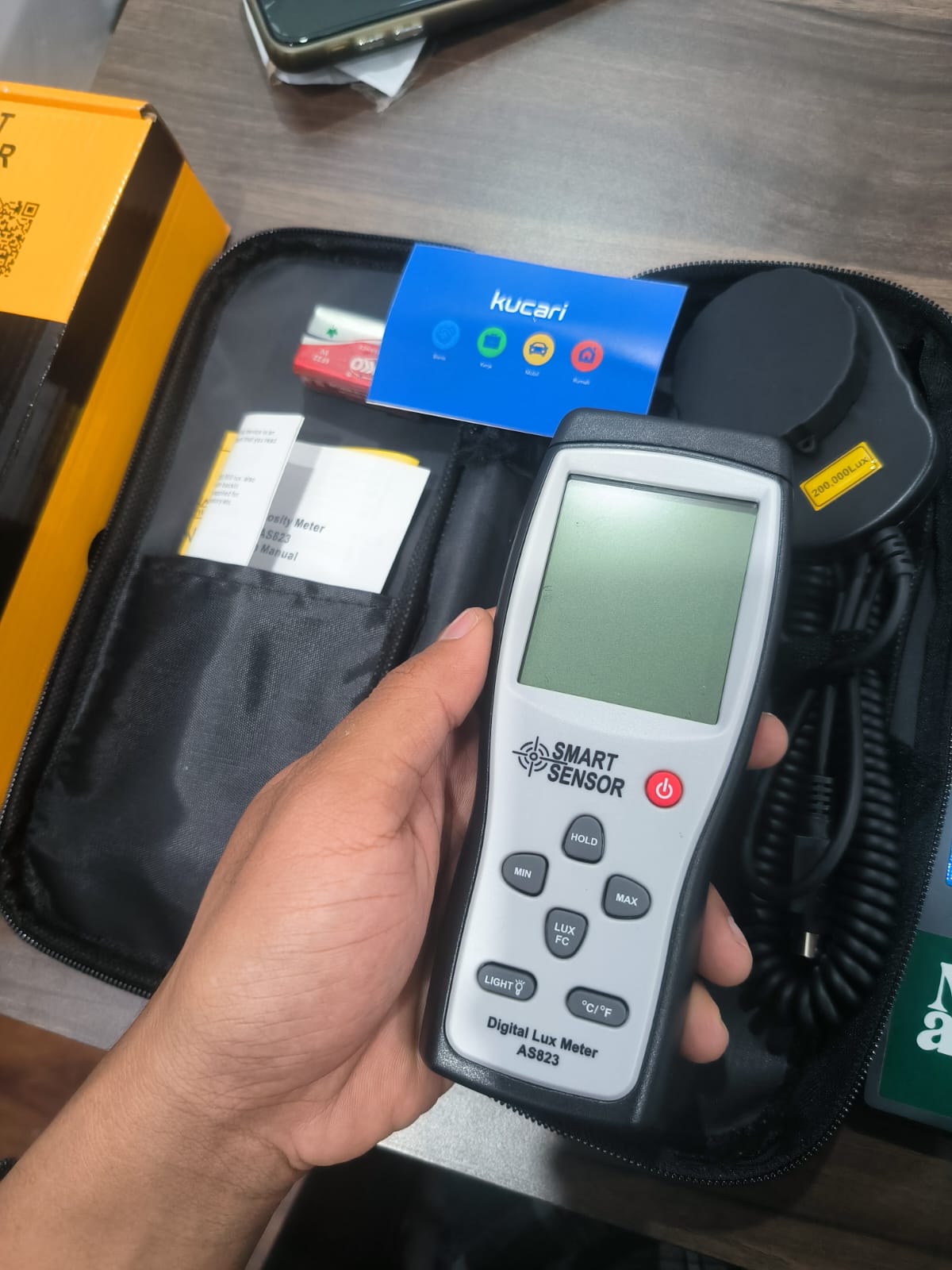 Smart Sensor AS823 Lux Meter with Calibration Certificate Smart Sensor AS823 4