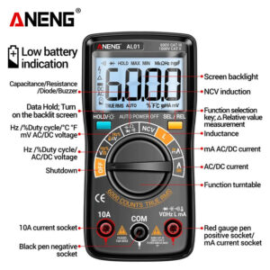 Aneng AL01 Pro Inductance Digital Multimeter Contoh Gambar