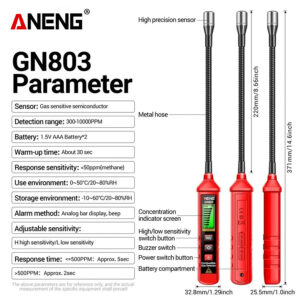 Aneng GN803 Handheld Gas Leak Detector Contoh Gambar