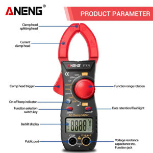 Aneng ST170 Clamp Meter Digital Multimeter Contoh Gambar