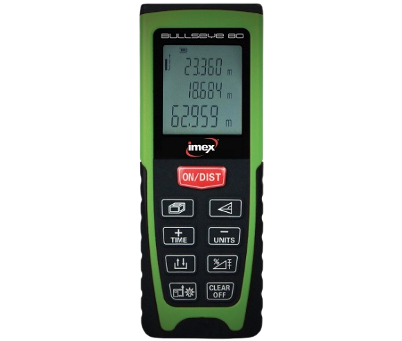 Imex Bullseye 80m Laser Distance m Imex Bullseye 80m Laser Distance m
