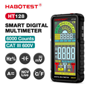 HABOTEST HT128 Smart Digital Multimeter Rechargeable Non-Contact Contoh Gambar