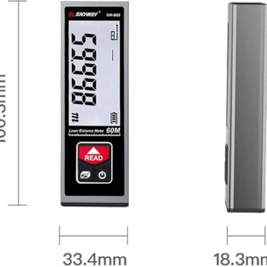 SNDWAY SW-B60 Laser Digital Mini Range Finder Indoor Contoh Gambar