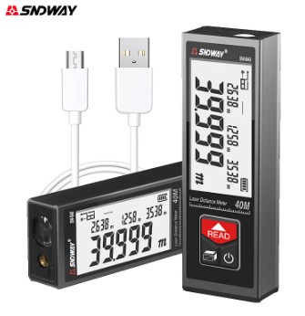 SNDWAY SW-B60 Laser Digital Mini Range Finder Indoor SNDWAY SW-B60 Laser Digital Mini Range Finder Indoor