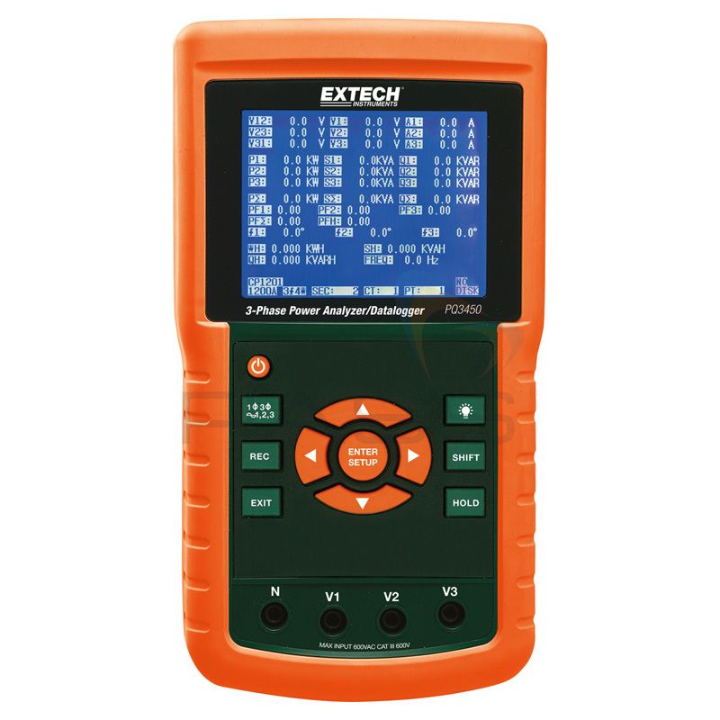 Extech PQ3450 3-Phase Power Analyser/Datalogger Extech PQ3450 3-Phase Power Analyser/Datalogger