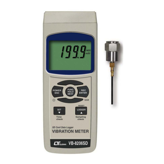 Lutron VB-8206SD Vibration Meter Lutron VB-8206SD Vibration Meter