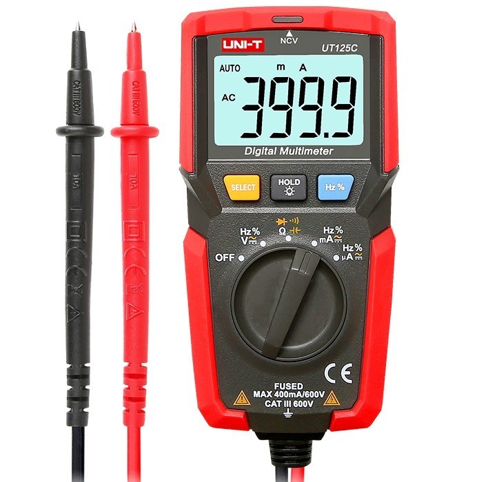 UNI-T UT125C Pocket Size Digital Multimeter UNI-T UT125C Pocket Size Digital Multimeter - Gambar 2