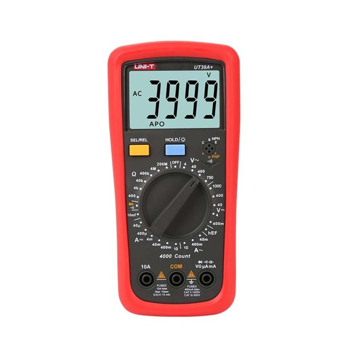 UNI-T UT39A+ Digital Multimeter Voltage Current Handheld Tester UNI-T UT39A+ Digital Multimeter Voltage Current Handheld Tester