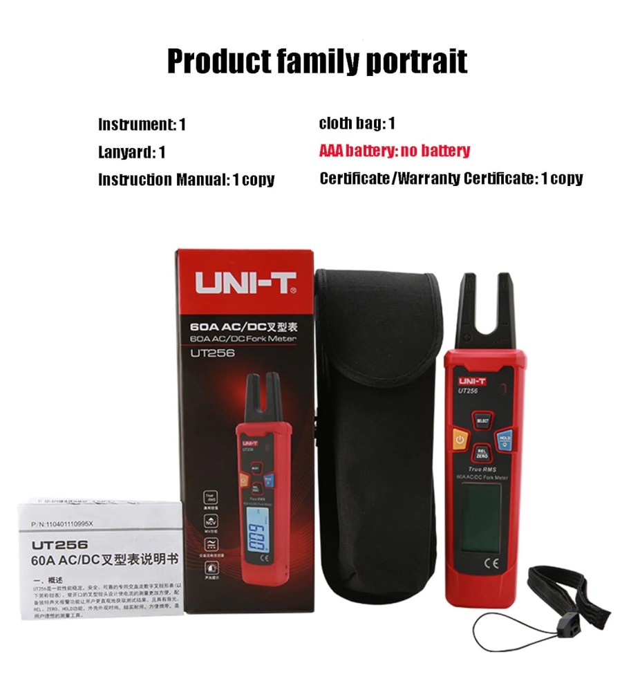 UNI-T UT256A Multimeter Clamp Meter UNI-T UT256A Multimeter Clamp Meter 2