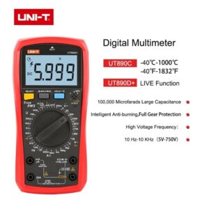 UNI-T UT890D+ True RMS Digital Multimeters 2