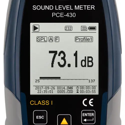 PCE 430 Sound Level Meter Class 1 PCE 430 Sound Level Meter Class 1 4