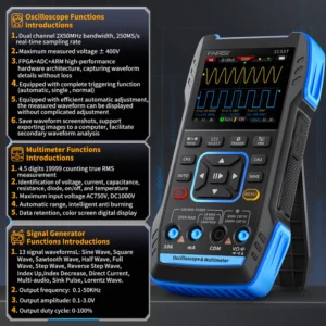 FNIRSI 2C53T Digital Oscilloscope Handheld 3in1 1
