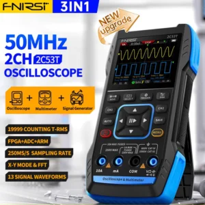 FNIRSI 2C53T Digital Oscilloscope Handheld 3in1