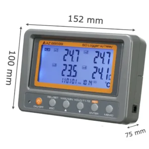 AZ 88599 4 Channel K Thermocouple & Thermistor SD Card Data Logger