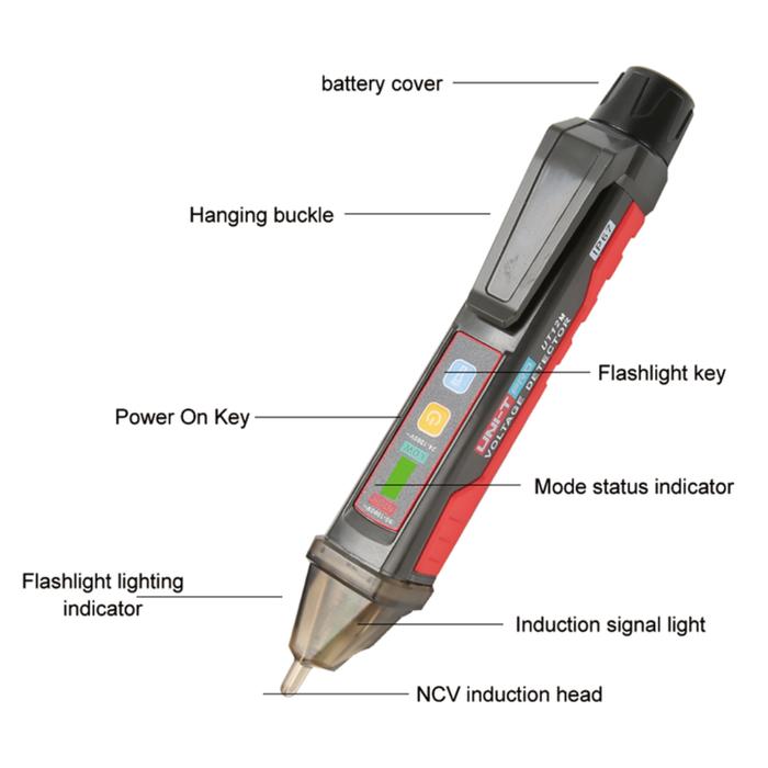 UNI-T UT12M – Non-Contact AC Voltage Detector UNI-T UT12M - Non-Contact AC Voltage Detector - Gambar 2