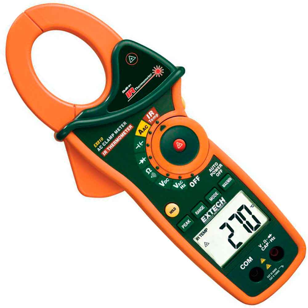 EXTECH EX840 Clamp Meter 1000A AC/DC + IR Thermometer EXTECH EX840 Clamp Meter 1000A AC/DC + IR Thermometer - Gambar 2