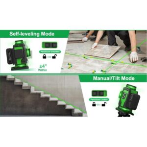 SNDWAY SW-416G Self Leveling Laser 16 Lines 4 Axis Laser Hijau Green