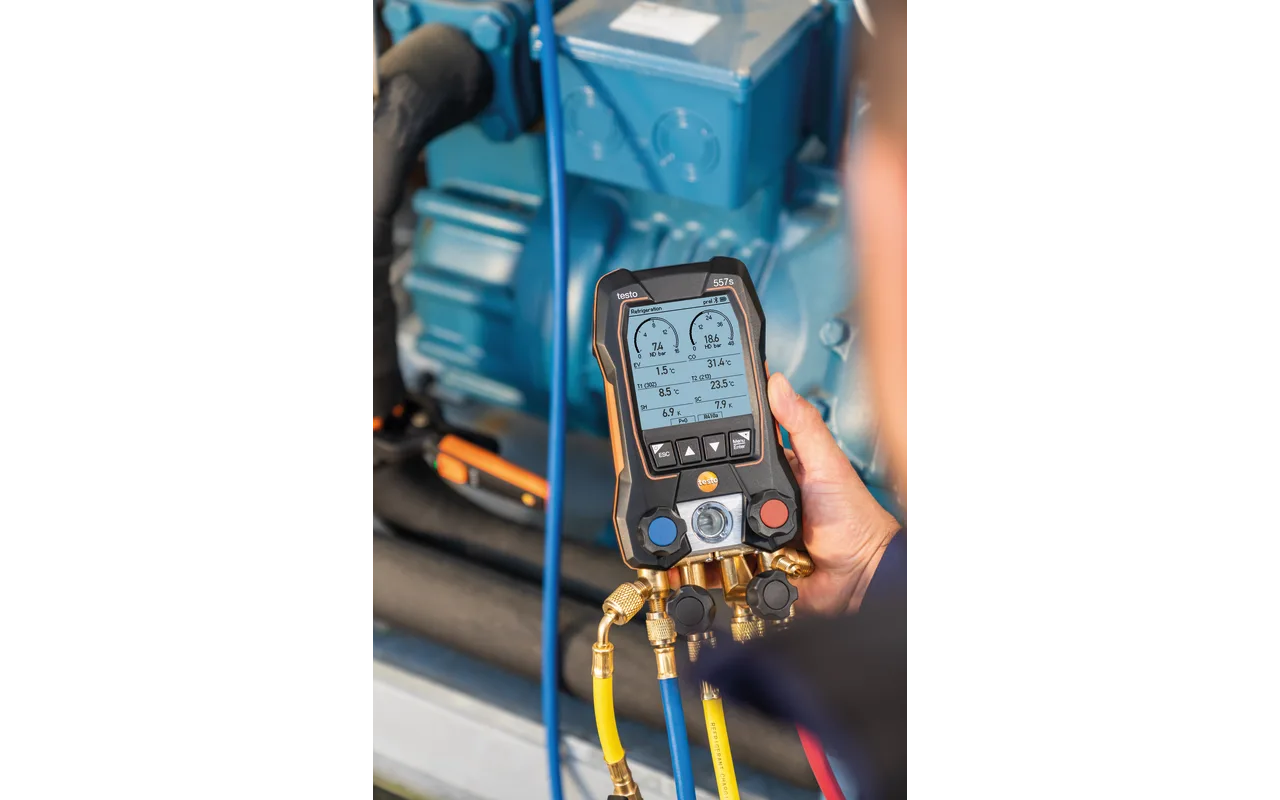 Testo 557s Smart Vacuum Kit – Smart 4 Valves digital manifold gauge Wireless Testo 557s Smart Vacuum Kit - Smart 4 Valves digital manifold gauge Wireless - Gambar 4