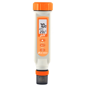 Model 86851 pH Measuring Range 0.0~14.0 pH Accuracy ±0.2 pH Resolution 0.1 Temperature Measuring Range 0~60.0℃ Temperature Accuracy ±1℃ Temperature Resolution 0.5℃ ATC ATC pH Calibration Up to 3 points LCD Size 30(L) * 18(W) mm Operating Temperature 0~50℃ Operating RH% Humidity ＜80% Storage Temperature -10~50℃ Storage RH% Humidity ＜90% Sensor Life Time >6 months (with good maintenance) Meter Size 165(L) * 35(W) * 32(H) mm Weight ~115g Battery LR44 *4 PCS Standard Package Meter, Batteries, Manual, Paper Box