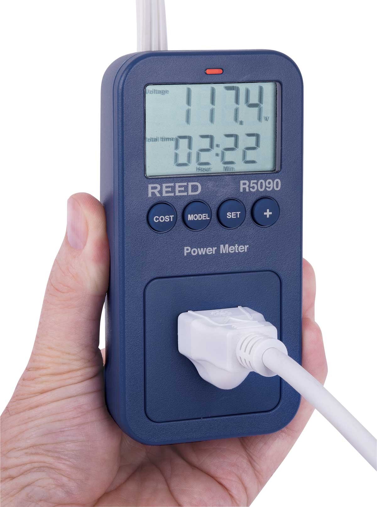 Reed Instruments R5090 Power Meter, 1800W, 15A, 100 to 150V 52ZK69 Reed Instruments R5090 Power Meter, 1800W, 15A, 100 to 150V 52ZK69