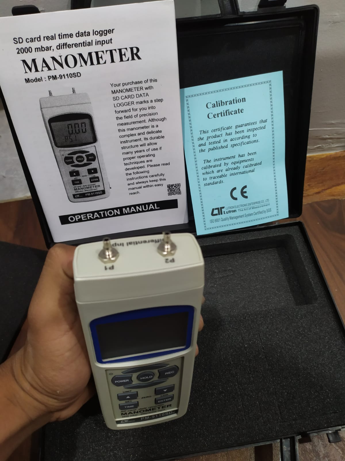 Lutron PM-9110SD Manometer 2000 mbar Lutron PM-9110SD Manometer 2000 mbar 3