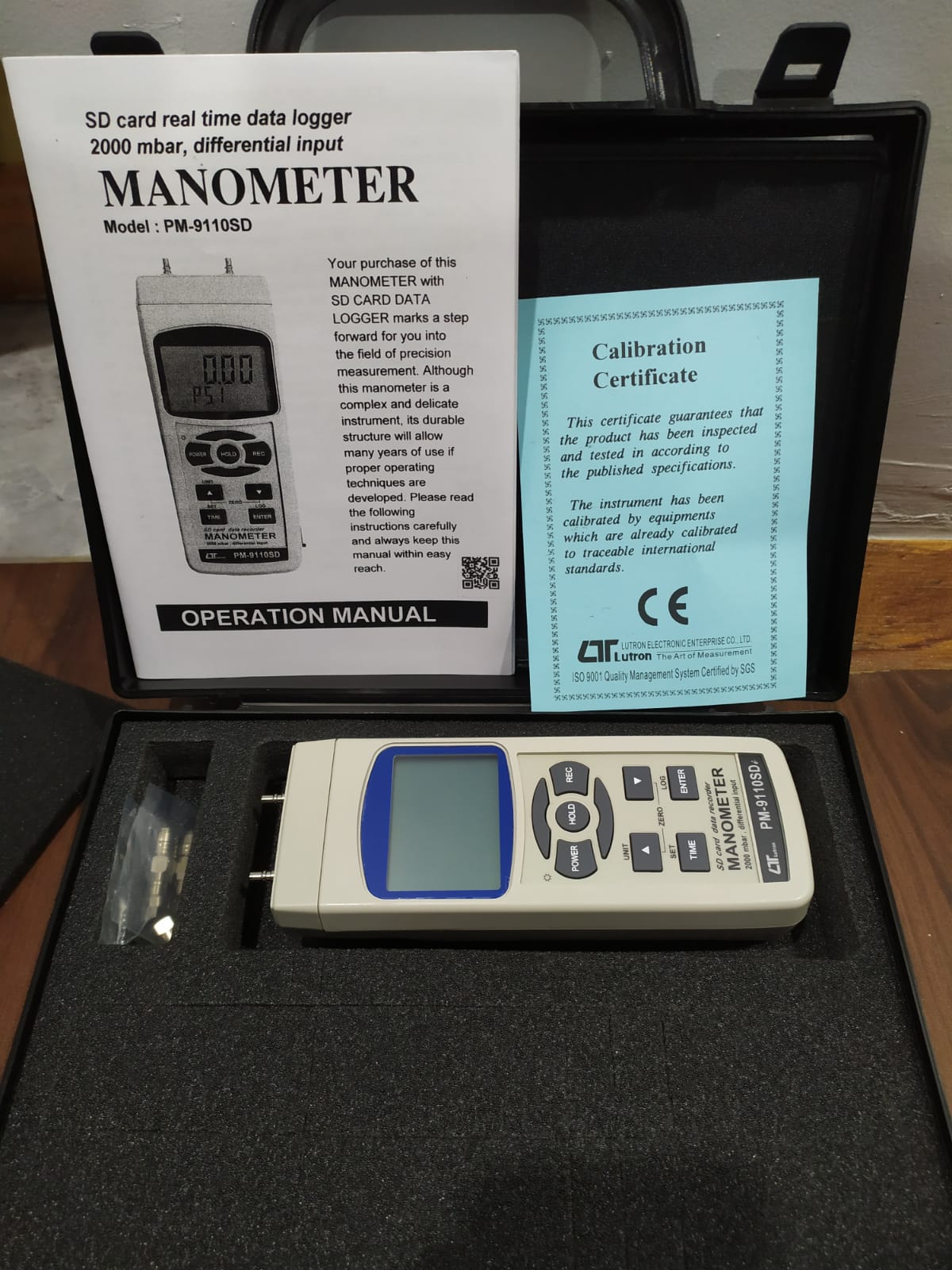 Lutron PM-9110SD Manometer 2000 mbar Lutron PM-9110SD Manometer 2000 mbar - Gambar 2