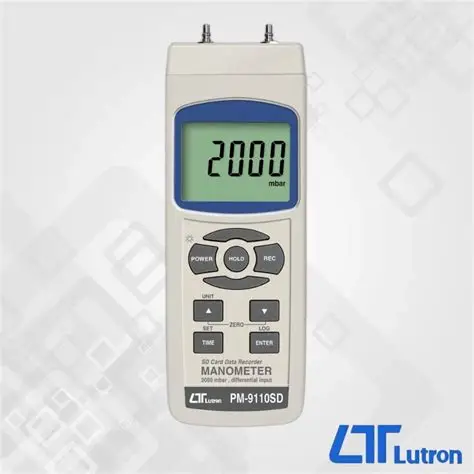 Lutron PM-9110SD Manometer 2000 mbar Lutron PM-9110SD Manometer 2000 mbar